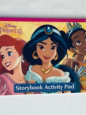 Disney Princess Storybook Activity Pad - Blue, Pink & Gold